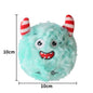 Monster Plush Dog Ball Toy Soft Interactive Squeaky 11