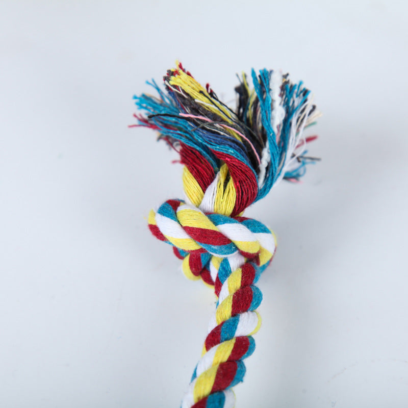 Knotted Cotton Dog Chew Toy Durable Double Knot Rope for Dogs 3