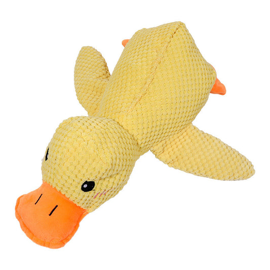 Plush Dog Toy Squeaky Duck Durable Chew Toy