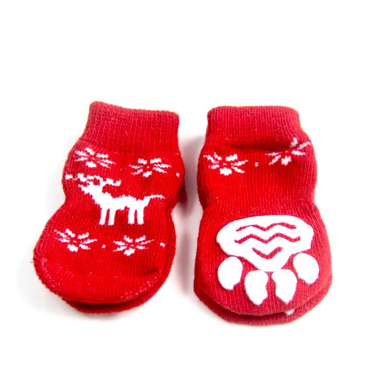 Cotton Dog Warm Socks Christmas Holiday 4 Pack Set 2