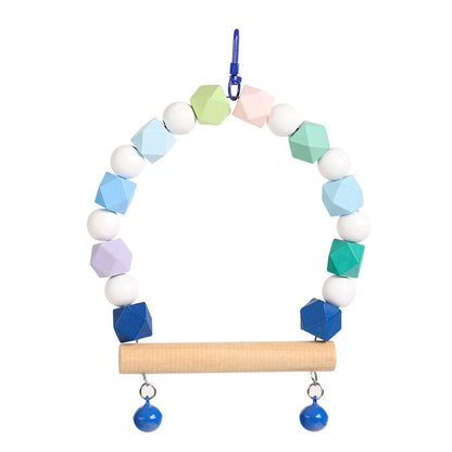 Wooden Parrot Swing Ladder Cage Toy for Parrots 9