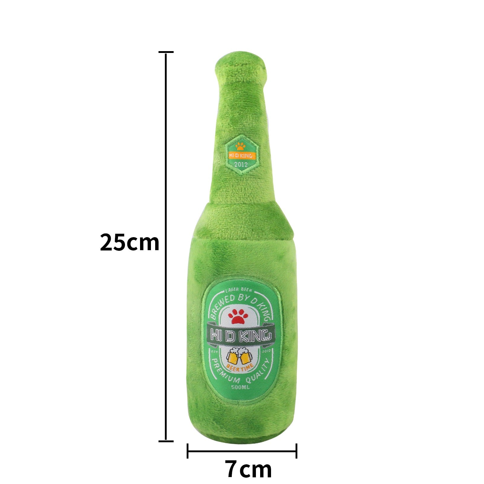 Plush Dog Toy Beer Bottle and Beer Glass Soft Squeaky Toy 5