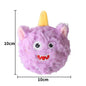 Monster Plush Dog Ball Toy Soft Interactive Squeaky 10