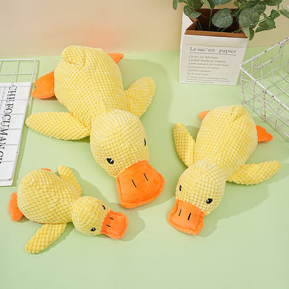 Plush Dog Toy Squeaky Duck Durable Chew Toy 3