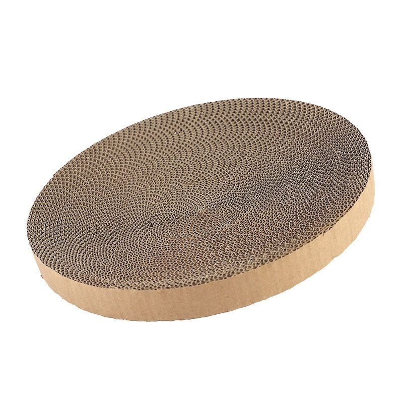 Corrugated Paper Cat Scratch Board Round PP Material S L Sizes 5