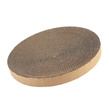 Corrugated Paper Cat Scratch Board Round PP Material S L Sizes 5