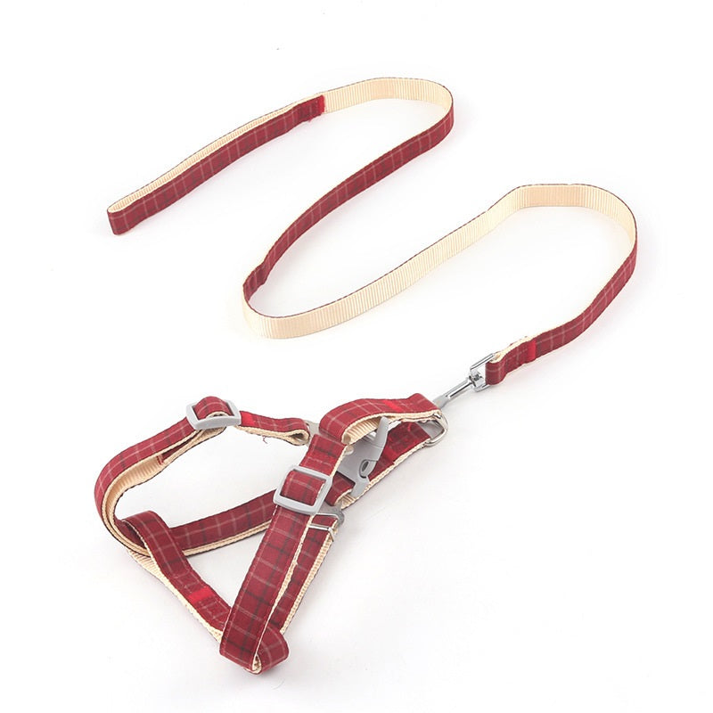 Cloth Nylon Dog Harness Adjustable Chest Strap S M L 7