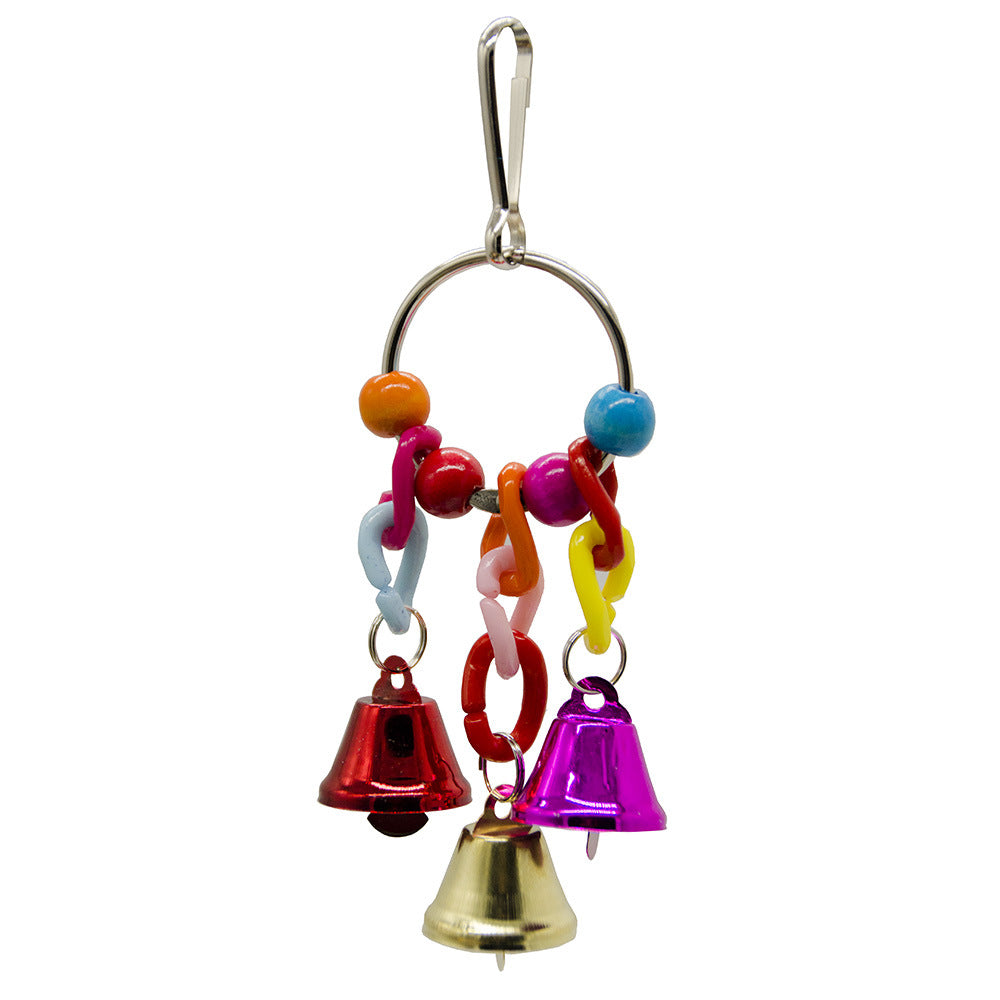 Plastic Parrot Cage Bell String Hanging Toy Small and Large 2