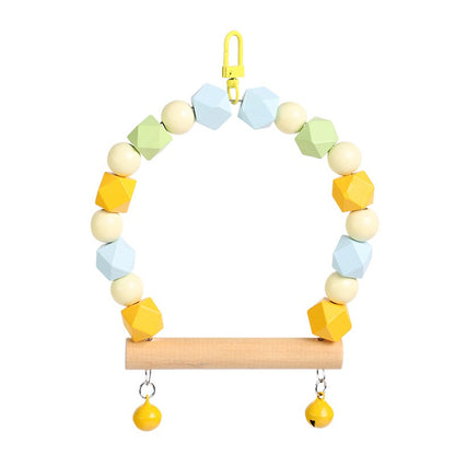 Wooden Parrot Swing Ladder Cage Toy for Parrots 7
