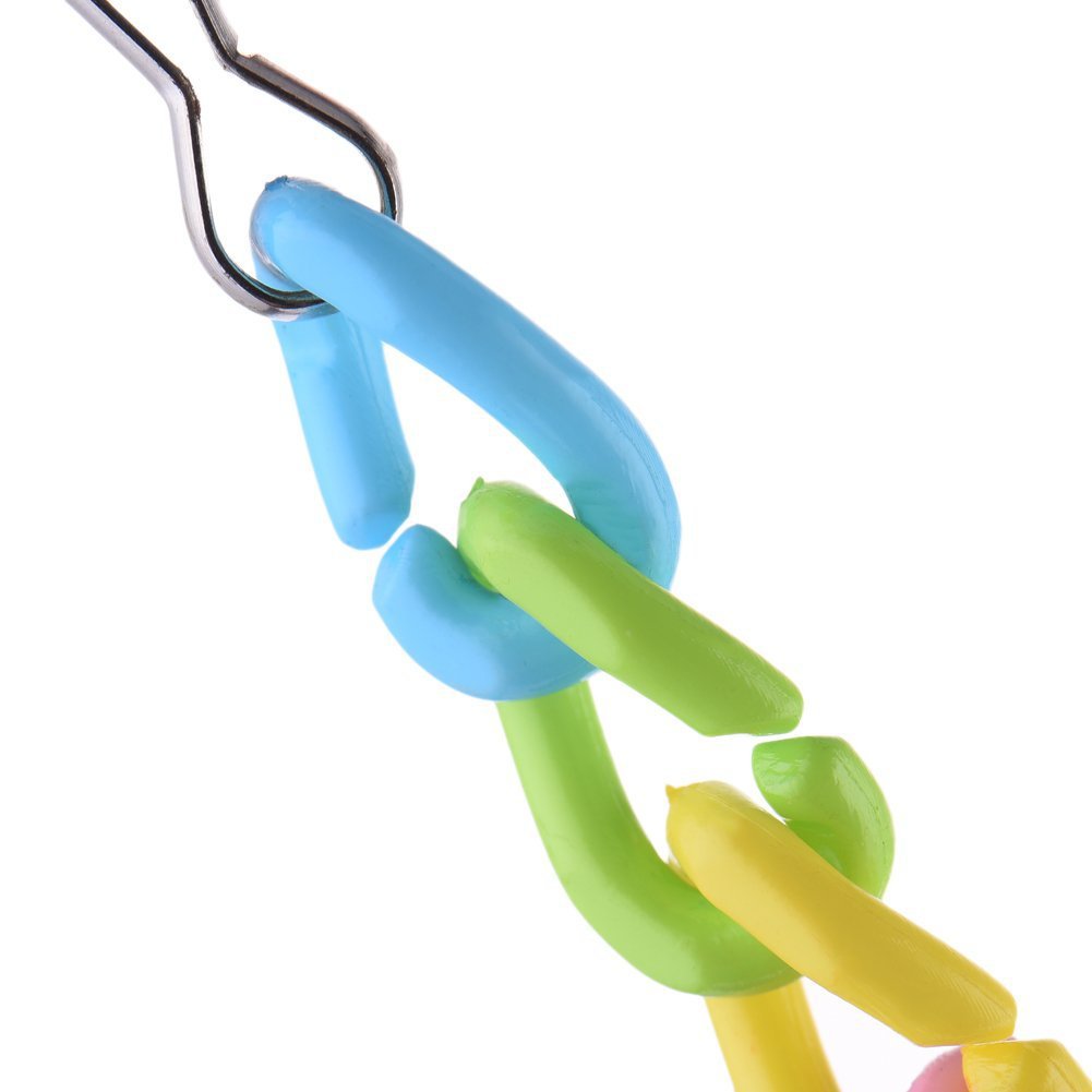 Acrylic Parrot Climbing Toy Bell Suspension Bridge 32cm 3
