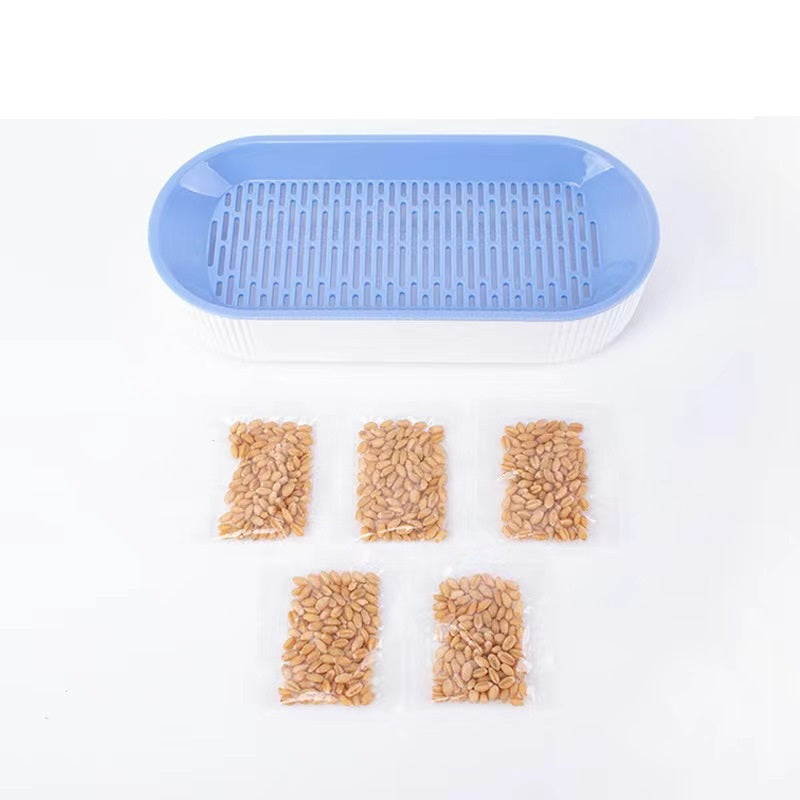 Plastic Cat Grass Planting Box for Growing Catnip Seeds 4