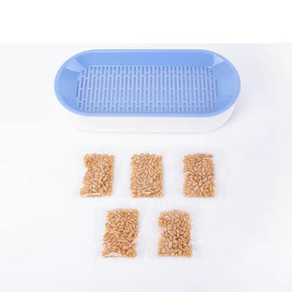 Plastic Cat Grass Planting Box for Growing Catnip Seeds 4