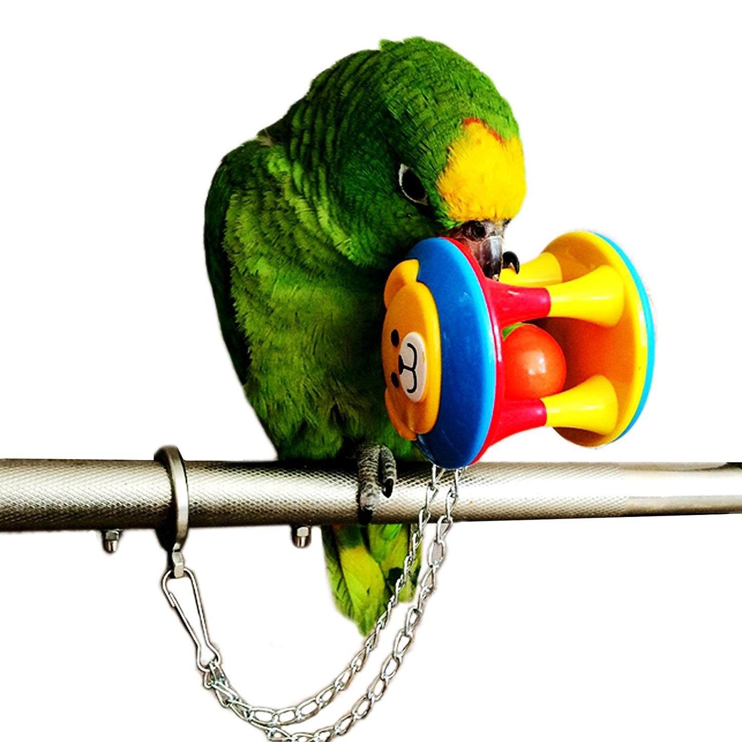 Plastic Parrot Toy Bell Ball Hanging Cage Accessory 5