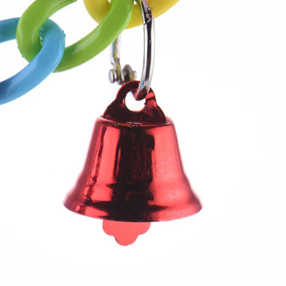 Acrylic Parrot Climbing Toy Bell Suspension Bridge 32cm 5