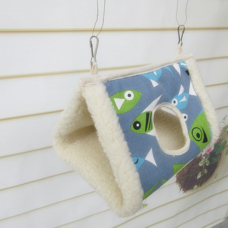 Cotton Bird Hammock Warm Thickened Triangle Parrot Nest 23cm 2