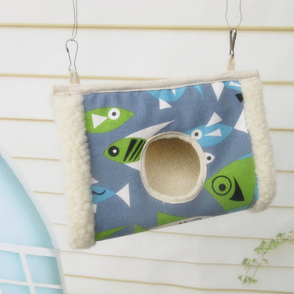 Cotton Bird Hammock Warm Thickened Triangle Parrot Nest 23cm 3