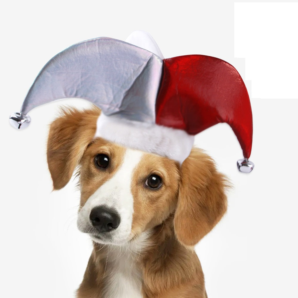 Polyester Dog Halloween Clown Hat Adjustable Size