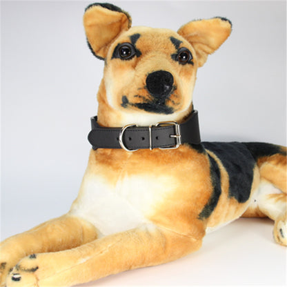 Leather Dog Collar Wide Adjustable Heavy Duty L XL XXL 9