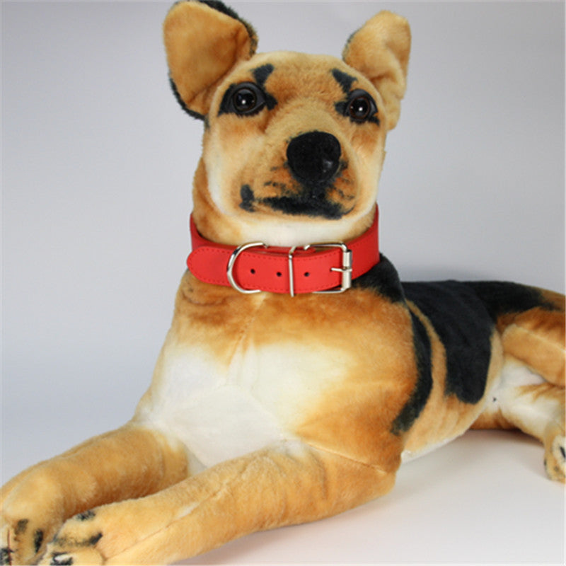 Leather Dog Collar Wide Adjustable Heavy Duty L XL XXL 10
