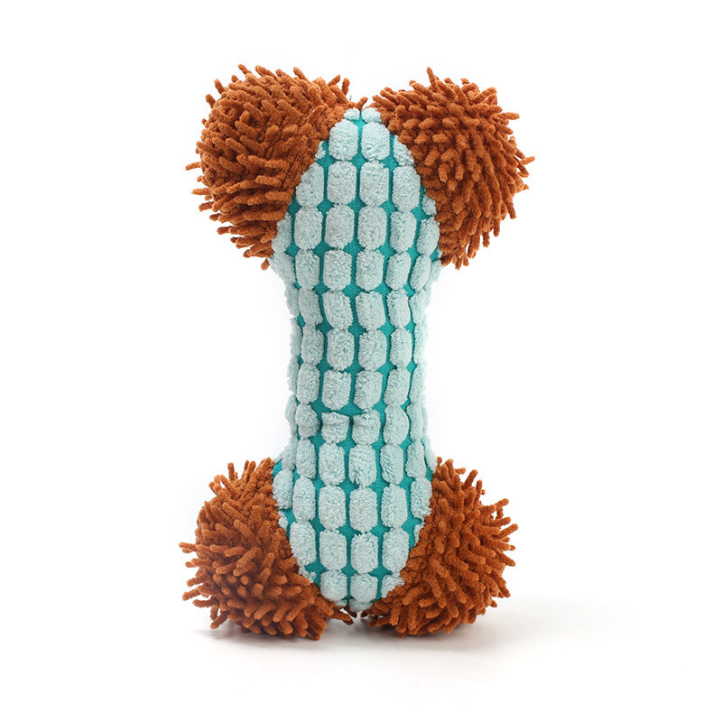 Cartoon Bone Plush Dog Squeaky Toy 20x11cm 3