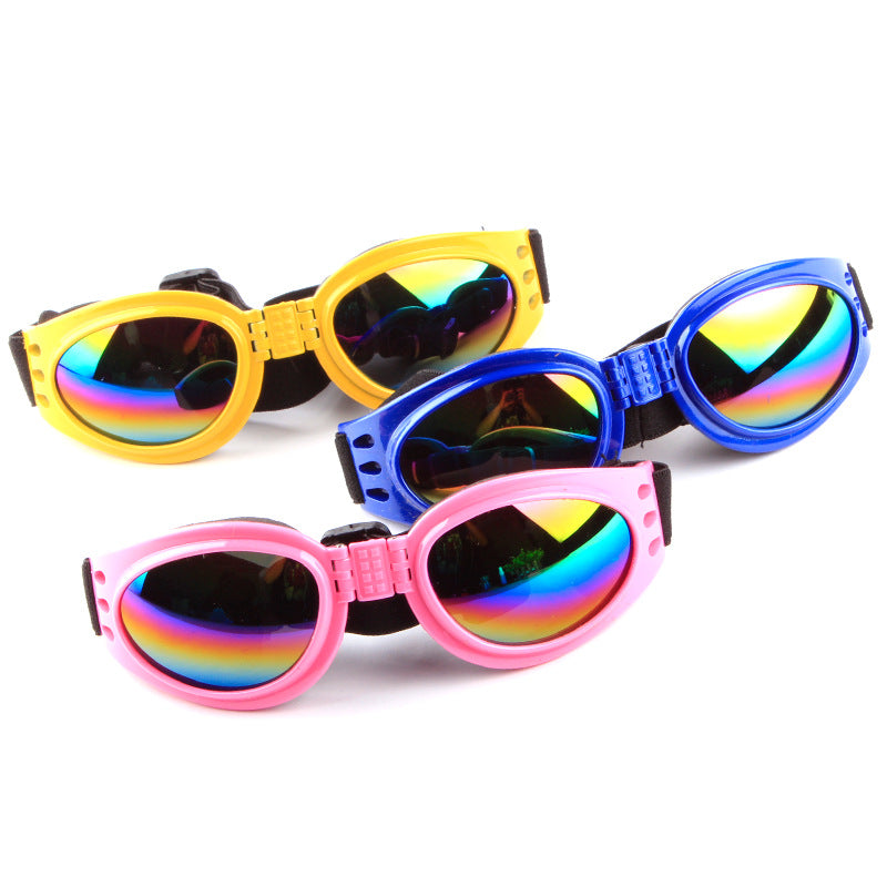 Foldable Dog Sunglasses Plastic Protective Eye Wear 4