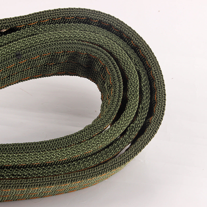 Nylon Dog Collar Adjustable Army Green with Metal Buckle 3