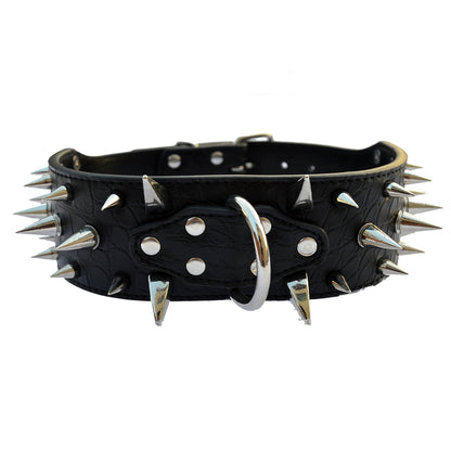 PU Dog Collar Rivet Studded Adjustable Durable 3