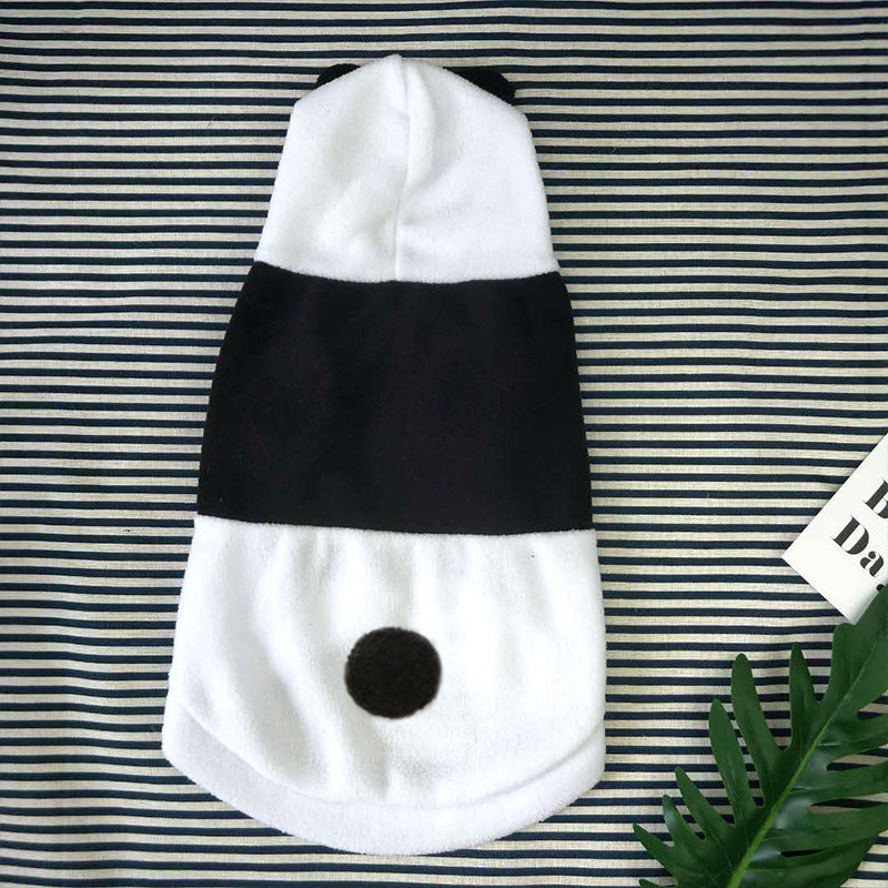 Polar Fleece Panda Dog Hoodie Clothes for Small to XL Dogs 3