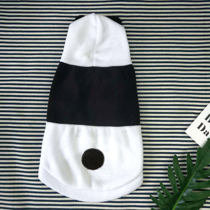 Polar Fleece Panda Dog Hoodie Clothes for Small to XL Dogs 3