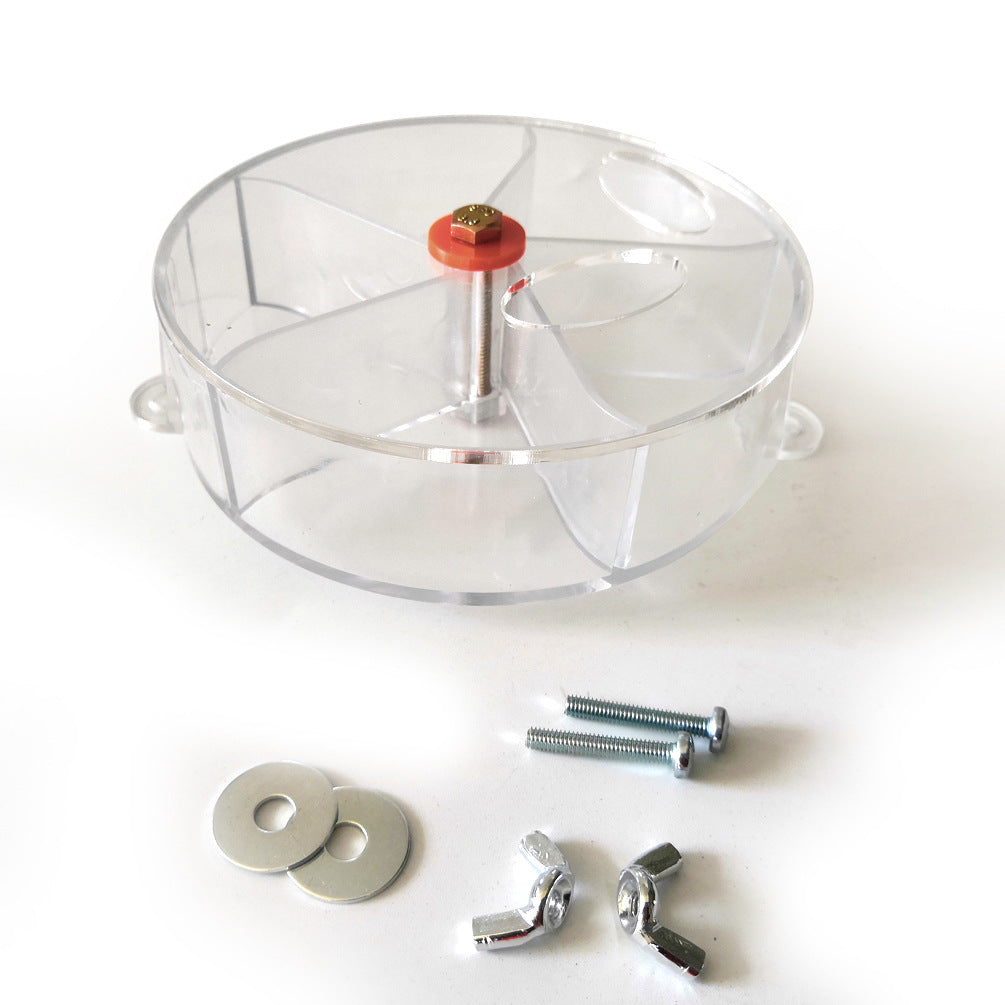 Plastic Parrot Feeder Compartment Food Box Cage Accessory 4