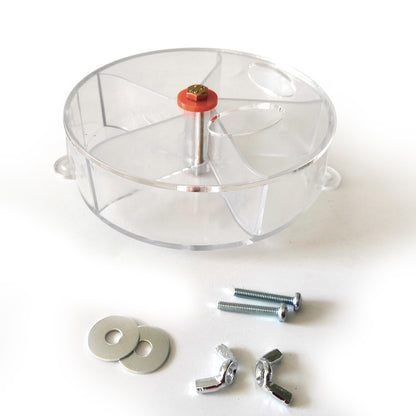 Plastic Parrot Feeder Compartment Food Box Cage Accessory 4