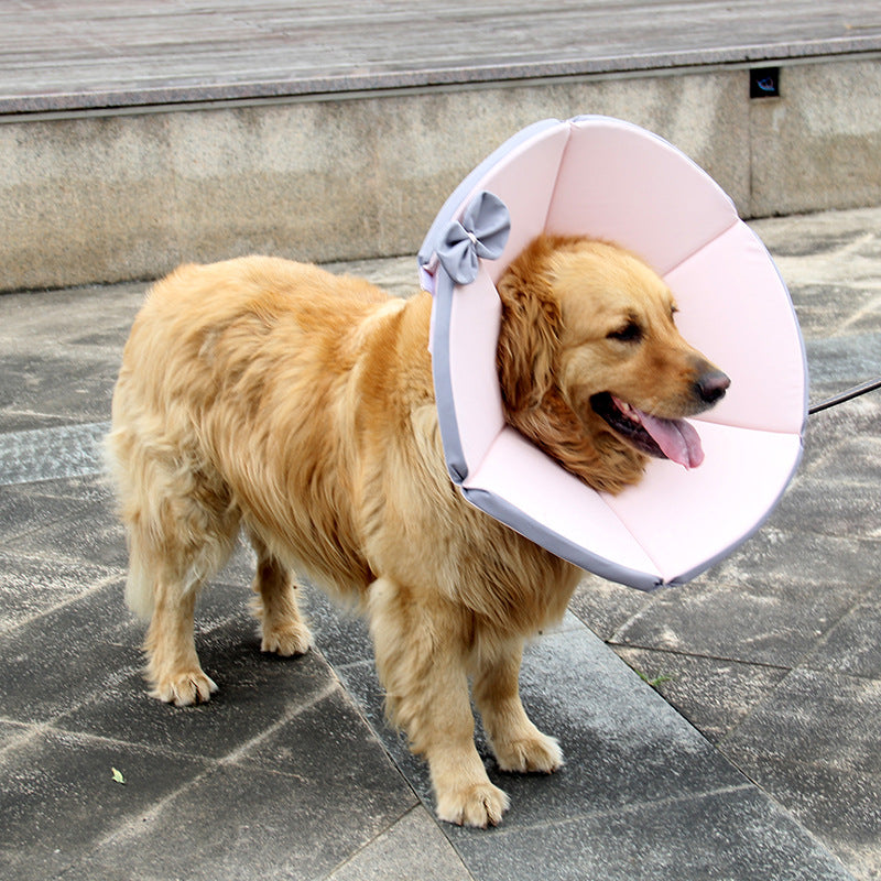 Cloth Dog Cone Elizabethan Recovery Collar Adjustable Sizes 4