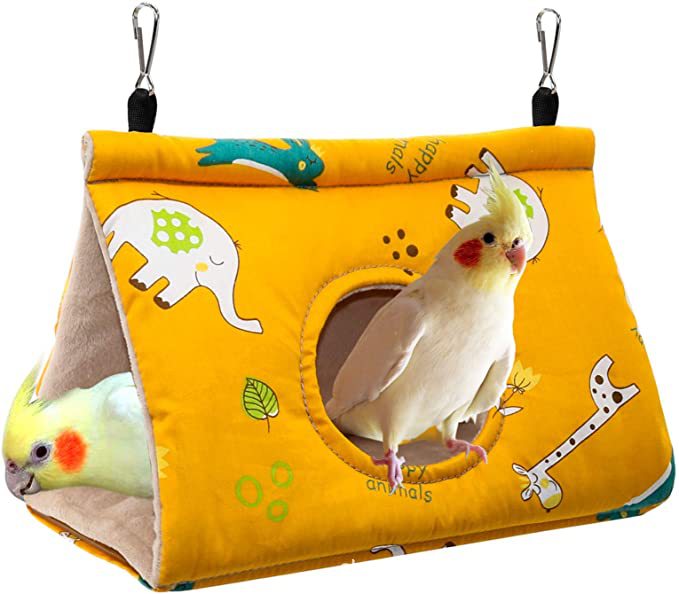 Cotton Bird Sleeping Warm Nest Hanging Resting Bed for Small Birds 2