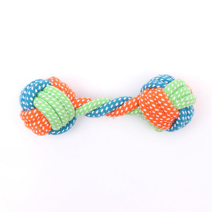 Cotton Dog Rope Toy Durable Chew Tug Interactive 7
