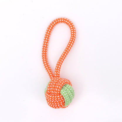 Cotton Dog Rope Toy Durable Chew Tug Interactive 3