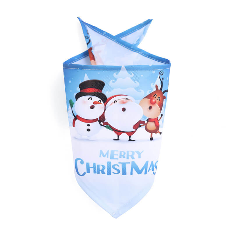 Polyester Dog Bandana Christmas Design Adjustable Neck Size 2