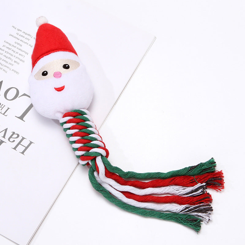 Christmas Plush Dog Rope Toys (3)