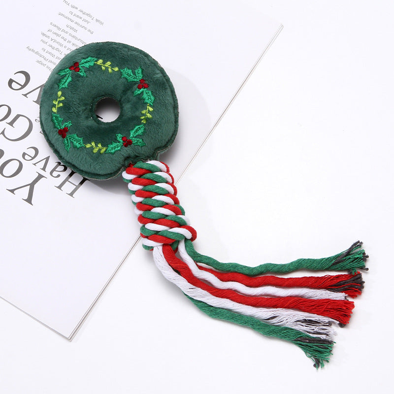 Christmas Plush Dog Rope Toys (6)