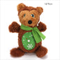 Christmas Plush Dog Toy Santa Reindeer Snowflake Bear Squeaker 5
