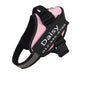 Custom Nylon Dog Harness with Name Velcro Patch Adjustable
