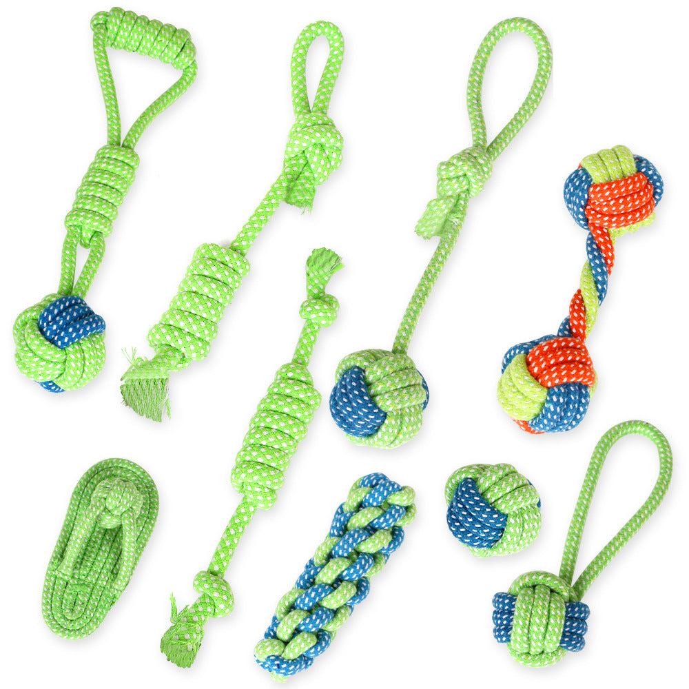 Cotton Dog Rope Toy DIY Pack Customizable for Chewing 4
