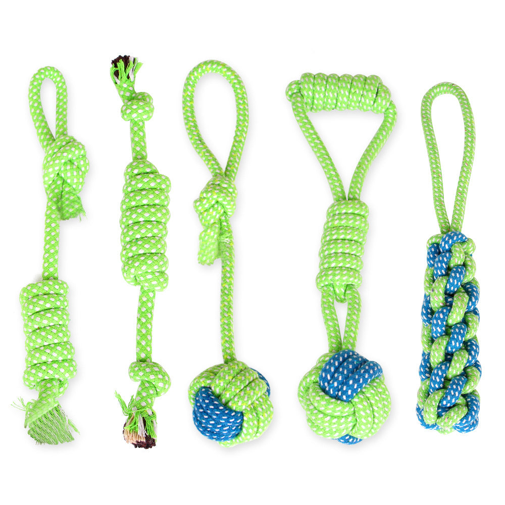 Cotton Dog Rope Toy DIY Pack Customizable for Chewing 3
