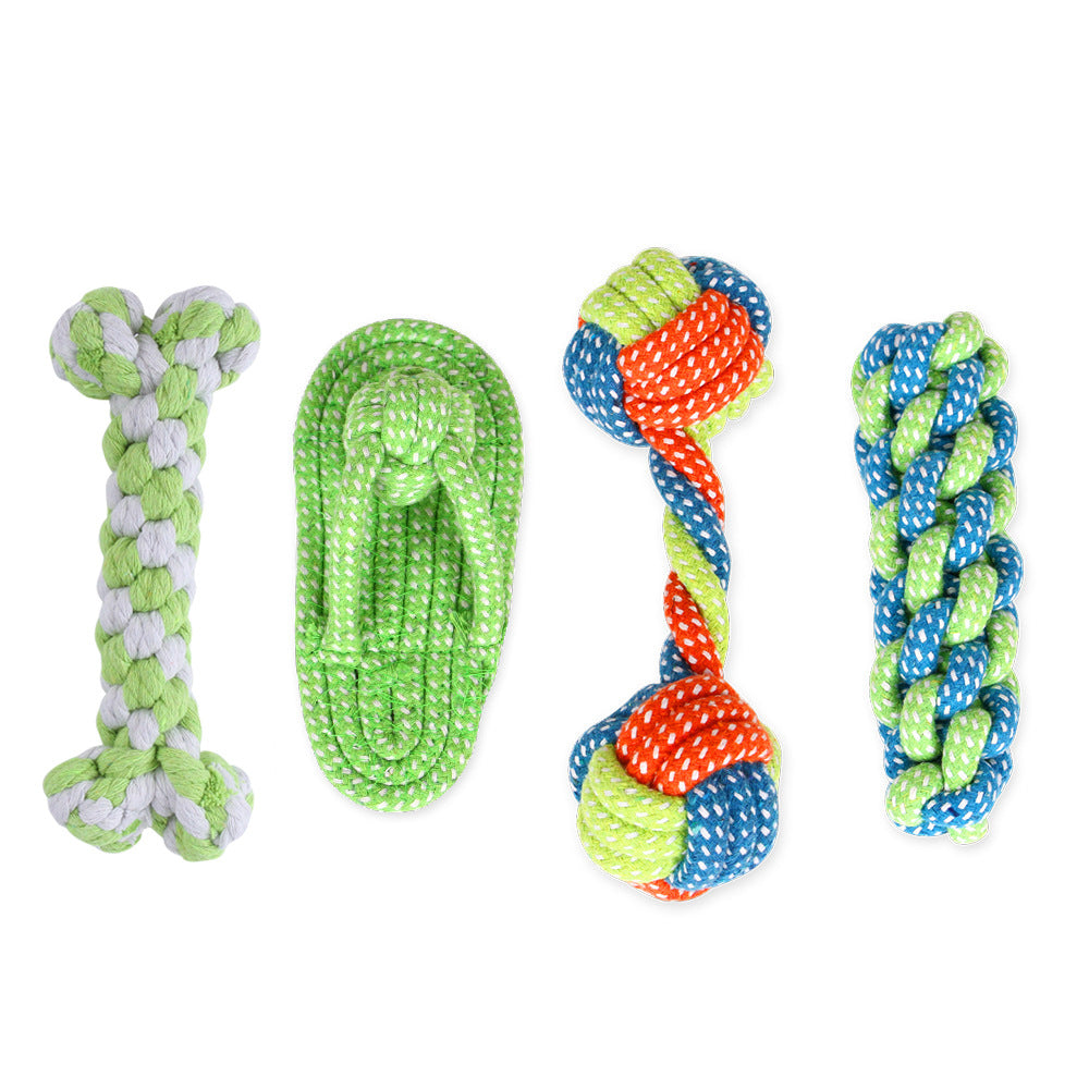 Cotton Dog Rope Toy DIY Pack Customizable for Chewing 2