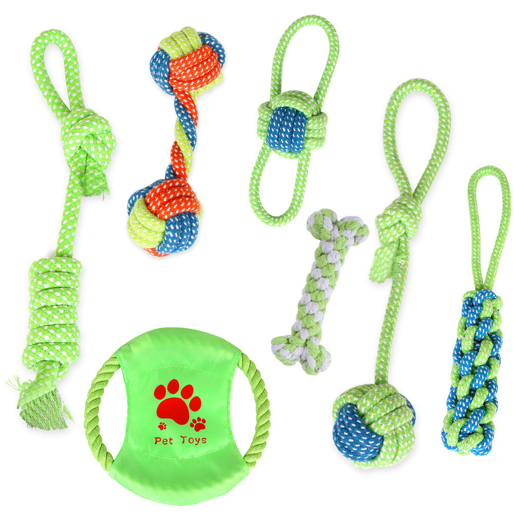 Cotton Dog Rope Toy DIY Pack Customizable for Chewing 5