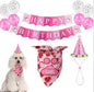 Dog Birthday Party Supplies Set Balloons Banner Hat Bandana