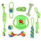 Cotton Dog Rope Toy Set Durable Interactive 9 Pack