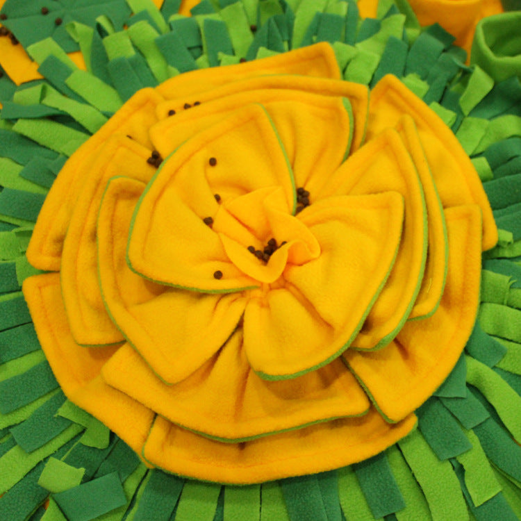 Flower Plush Dog Puzzle Toy Slow Feeder Interactive Snuffle Mat 6