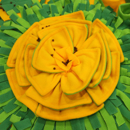 Flower Plush Dog Puzzle Toy Slow Feeder Interactive Snuffle Mat 6