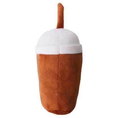 Coffee Plush Dog Toy Soft Interactive Squeaky Toy 3