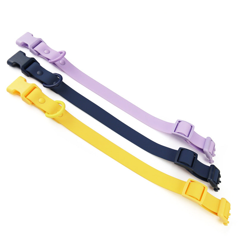 Waterproof Plastic Dog Collar Tow Rope Adjustable Sizes S M L 2